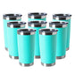 20oz Tumblers Bulk Stainless Steel Cup with Lid Double Wall Vacuum Insulated Coffee Mug for Cold & Hot Drinks 8 Pack (8 Count)