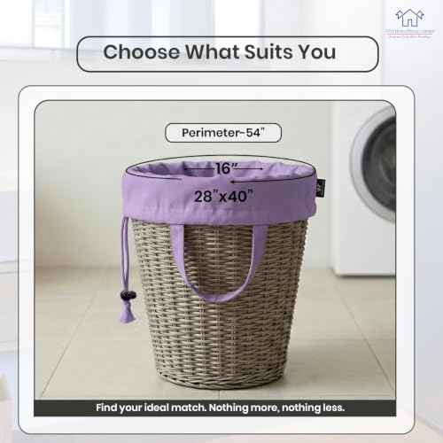 LFH Home Cotton Rich Large Premium Canvas Laundry Bag (6 Count)
