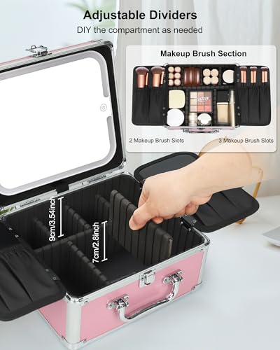 Makeup Bag with LED Mirror