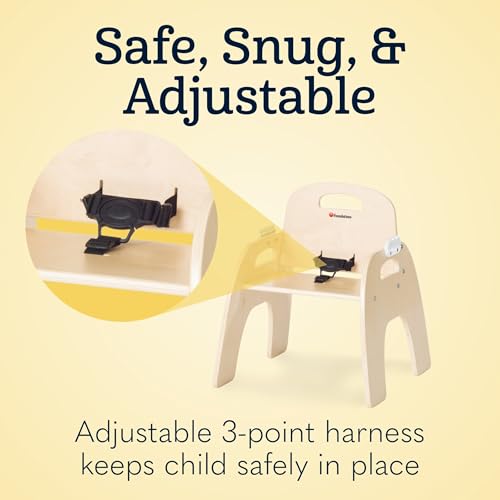 Easy Serve Low 5" Wood Feeding Chairs Highchairs (2 Count)