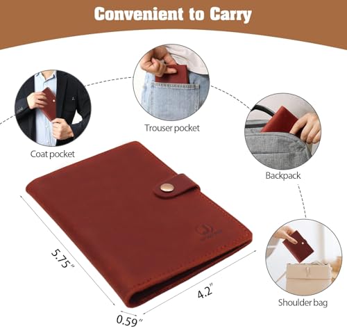 Genuine Leather Passport Holder For Travel