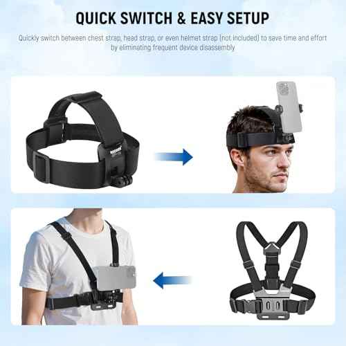 Mobile Phone Chest Mount Head Strap Mount
