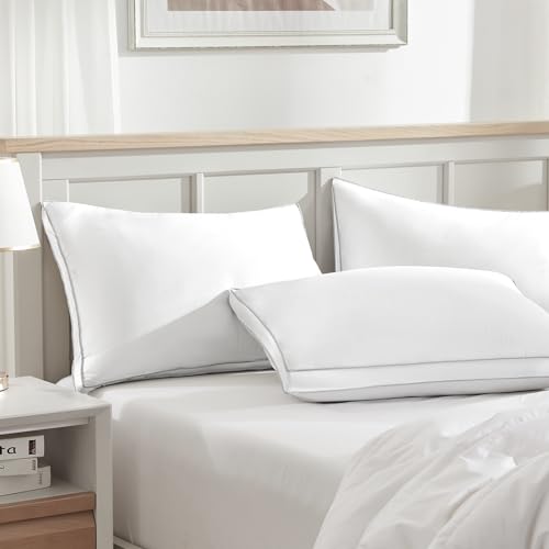 Luxury Feather Down Pillow King Size Set of 2 (2 Count)