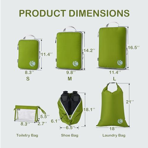 Compression Packing Cubes for Travel