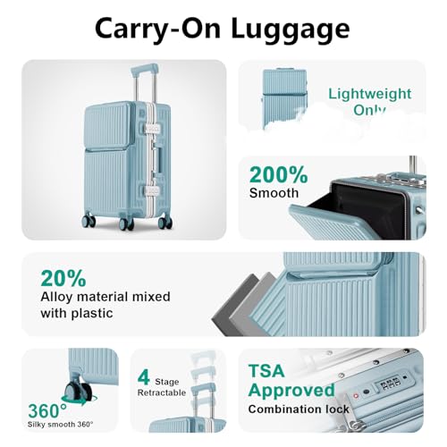 Hard Shell Luggage 20 Inch Travel Luggage