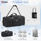 Tactical Travel Duffle Bag with Wheels and Handle 3 in 1 Large 85L XL Rolling Travelling Backpack Waterproof Oxford Carry On Hand Luggage Deployment Bags with Combination Padlock