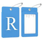 2 Pack Initial Luggage Tags for Suitcases Airplane Travel Essentials (2 Count)