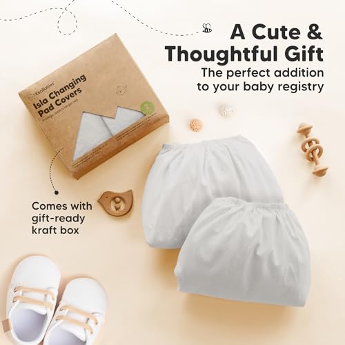 2 Pack Baby Changing Pad Cover for Girl (2 Count)