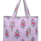 100% Cotton Quilted Tote Bag For Women