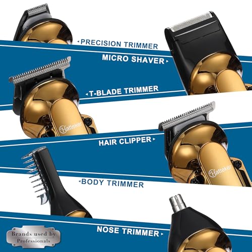 Men's Beard Trimmer Kit Electric Razor Shaver Professional Hair Clipper with Zero Gapped T
