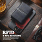 Trifold Card Wallet for Men RFID Blocking with Pop Up Credit Card Holder