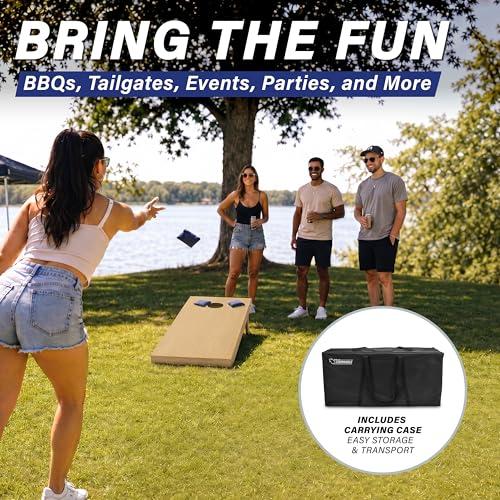 Solid Wood Premium Cornhole Set