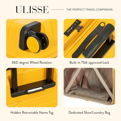 B Y Ulisse Checked Luggage with Spinner Wheels