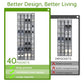 Over the Door Shoe Organizer with 40 Large Breathable Mesh Pockets