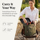 6 Bottle Waxed Canvas Wine Bag Tote Insulated Wine Carrier Cooler Travel & Picnics Holds Tall Bottles Includes Ice Pack Chilling Reusable Tote Bag for Wine Gifts & Outdoor Gatherings
