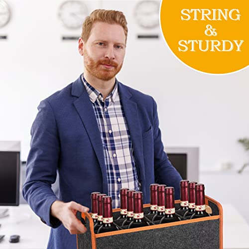 12 Bottle Wine Carrier Tote Bag