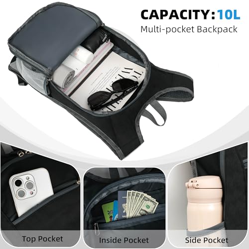 Hiking Backpack 10L Lightweight Foldable