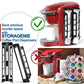 Coffee Pod Holder Side Mount K Cup Pods Dispenser for Single