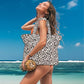 Water Resistant Beach Tote Pool Bags Women Ladies Large Gym Tote Carry On Bag With Wet Compartment for Weekender Travel