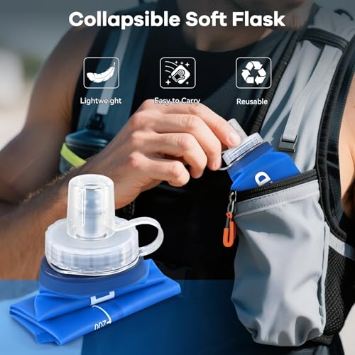 24oz Collapsible Soft Water Bottle (2 Count)