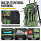 Fishing Backpack with Rod Holders 4 Tackle Boxes