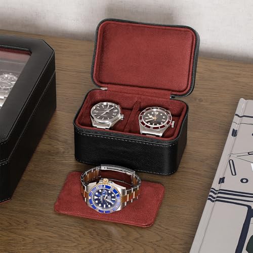 2 Watch Travel Case for Men