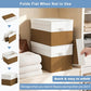 Large 17" 42 Quarts Collapsible Stackable Storage Bins with Lids [3 (3 Count)