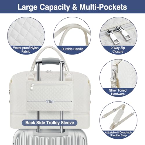 Weekender Bag for Women Travel Duffel Bag (3 Count)