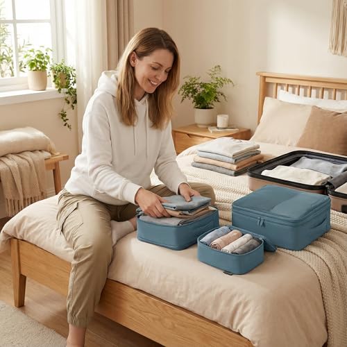 4 Piece Compression Packing Cubes for 3 (4 Count)