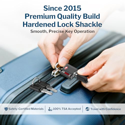 TSA Approved Luggage Locks (4 Count)