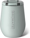 BrüMate Uncork'd 14oz 100% Leakproof Insulated Wine Tumbler | Locking Lid | Insulated Stainless Steel Wine Glass | Perfect For Travel & Outdoors | BPA-Free (Sage)
