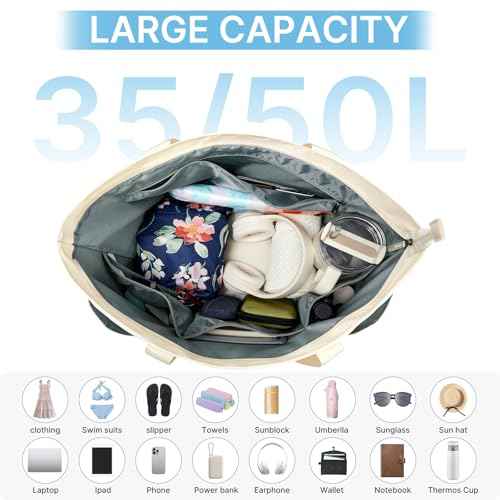 Beach Bag Waterproof Beach Tote Pool Bags for Women