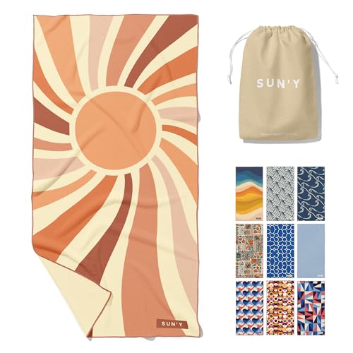 Waffle Microfiber Beach Towel