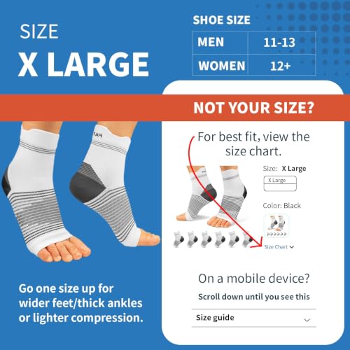 6 Pairs Compression Socks with Arch Support for Plantar Fasciitis (6 Count)