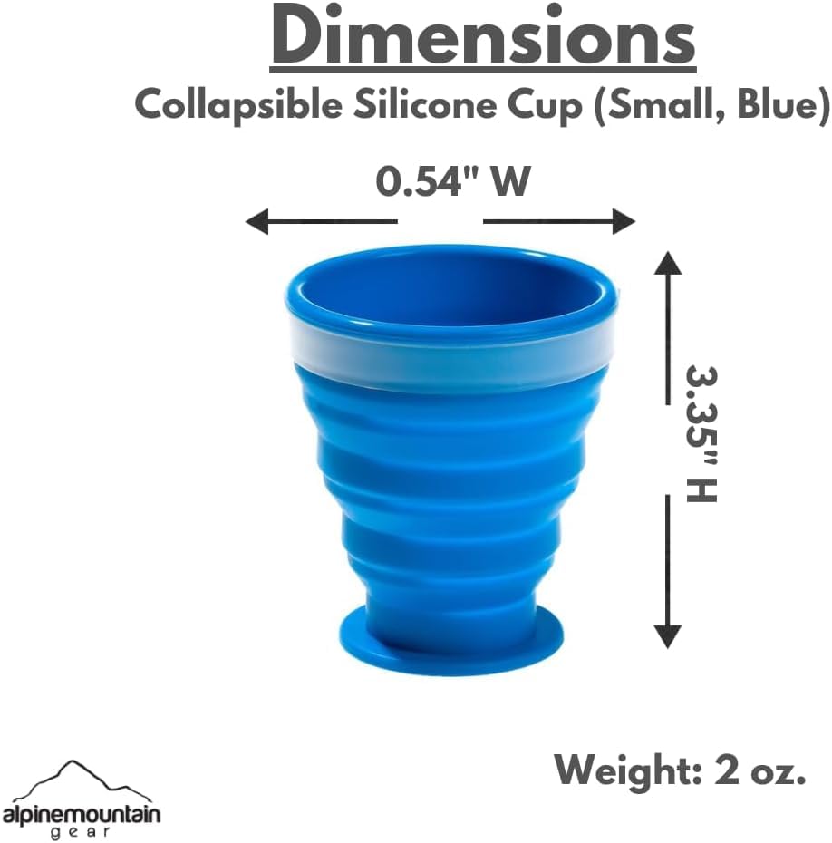 Collapsible Silicone Cup for Camping and Backpacking