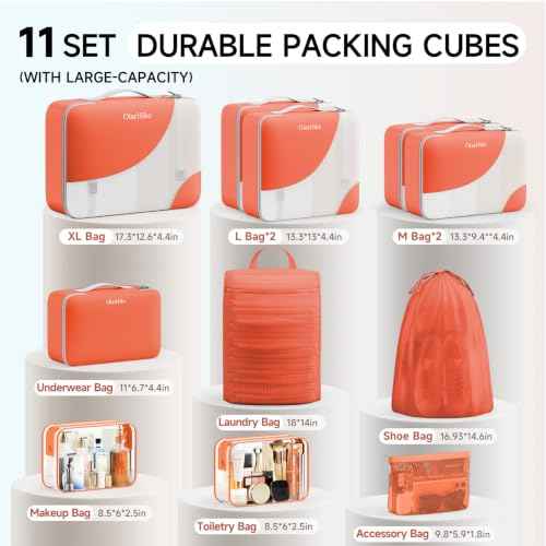 Packing Cubes for Travel (11 Count)