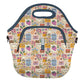 LunchTote Zippered Bag Insulated Neoprene Caddy (Yours Truly / X-Large 6.5 Quart Lunch Tote)