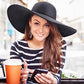 Womens Sun Straw Hat Wide Brim Summer Hat Big Floppy Foldable Beach Sun Hats UPF 50+