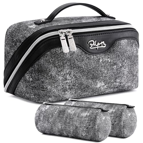 Travel Makeup Bag Cosmetic Bags for Women (3 Count)