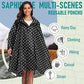 Adult Rain Poncho Waterproof Hooded Zipper Raincoat with Pockets