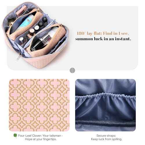 Travel Makeup Bag for Women (3 Count)