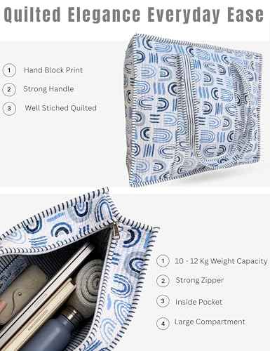 100% Cotton Quilted Tote Bag For Women