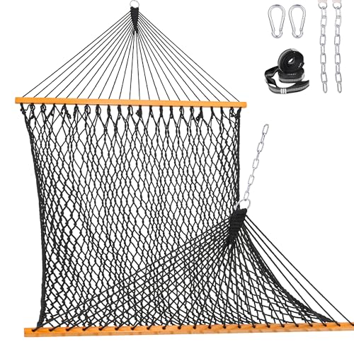 Lazy Daze Double Handwoven Rope Hammock for Outdoor Fits 12