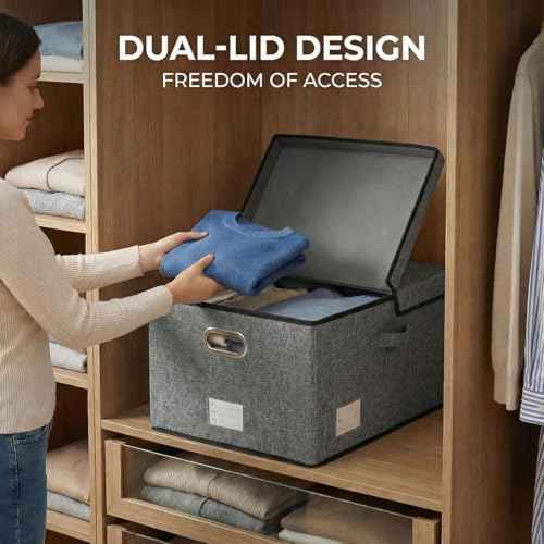 Storage Bins with Lids [3 (3 Count)
