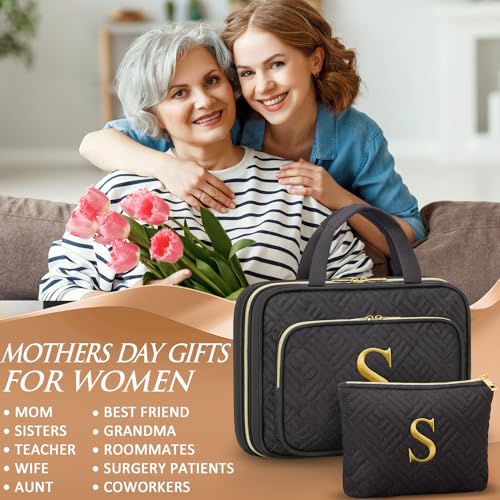 Personalized Hanging Toiletry Bag Travel Makeup & Cosmetic Bag Organizer (2 Count)