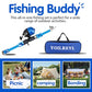 Collapsible Telescopic Fishing Rod and Reel Combo Push Button Small Fishing Pole Kit Beginner Youth Girls Fishing Starter Set Tackle