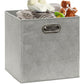 11 Inch Foldable Cube Storage Bins with Handles (24 Count)