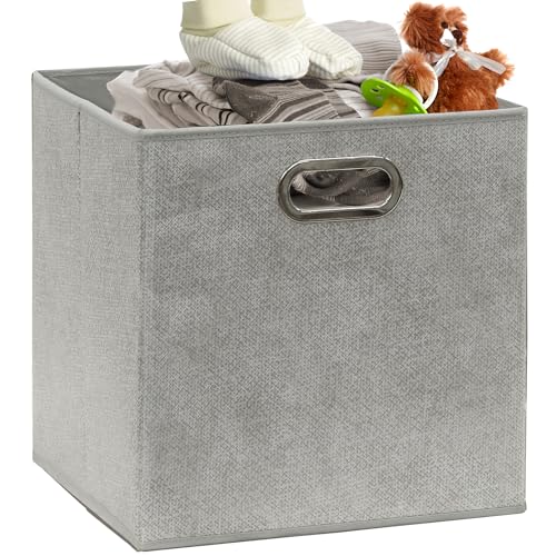 11 Inch Foldable Cube Storage Bins with Handles (24 Count)