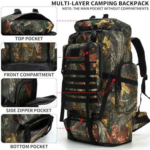 Hiking Backpack for Men 70L