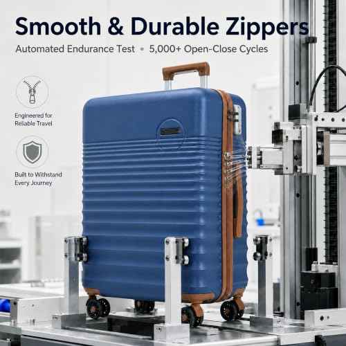 Carry On Luggage 22x14x9 Airline Approved Suitcase with Wheels